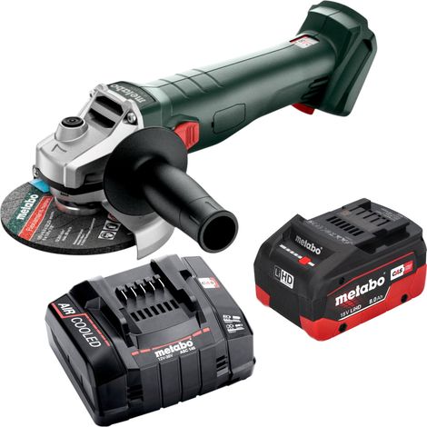 Smerigliatrice angolare a batteria Metabo W 18 7-125 18 V 125 mm + 1x batteria LiHD da 8,0 Ah + caricabatterie (1/5)