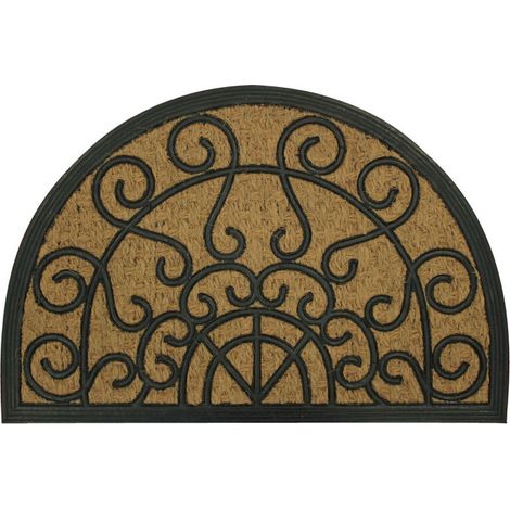 Paillasson Demi-Lune "Marquis" 40x60cm Naturel (1/4)