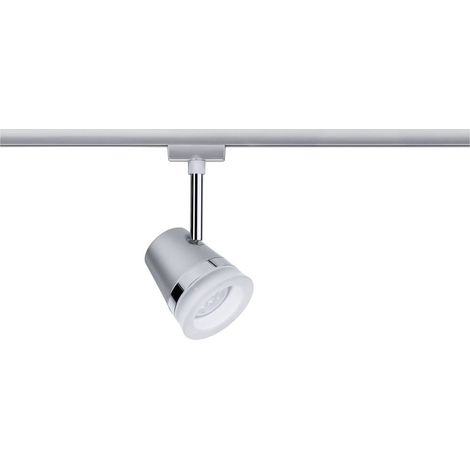 Paulmann Cone Lampada per sistema su binario URail GU10 10 W LED (monocolore) Cromo (opaco), Cromo