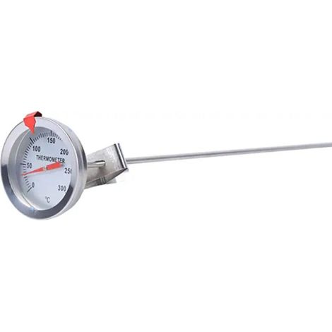 Küchenthermometer, 30 cm lang, Edelstahl