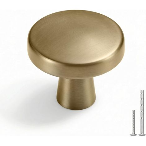 Lot de 5 Bouton de Meuble Doré Champagne en Alliage de Zinc (1/5)