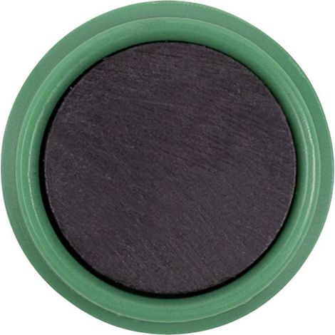 magnetoplan Magnete Basic Serie (Ø) 38 mm tondo Verde 10 pz. 1863805