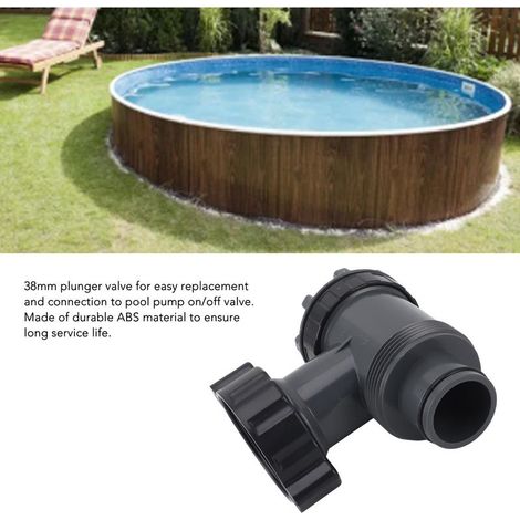Soupape à piston pour filtre de piscine 38mm ABS anti-blocage efficace pour remplacement (1/5)