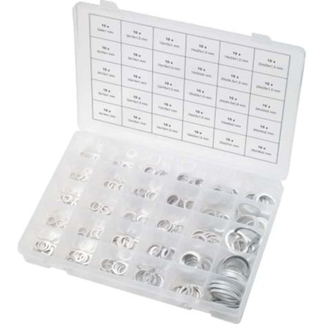 Juego de juntas KS TOOLS - Aluminio - 300 uds - 970.0160