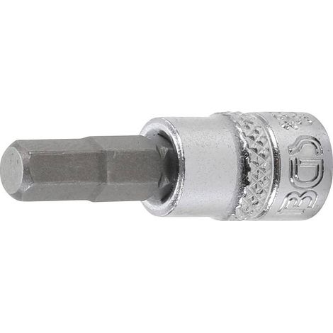 Douille à Embouts 6,3 mm (1/4) - Six Pans Intérieurs 6 mm - Précision et Robustesse, Acier - D-Work