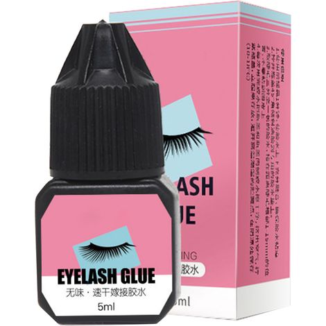 Colle pour extensions de cils, séchage rapide et longue tenue, douce et écologique pour salon de beauté (1/5)