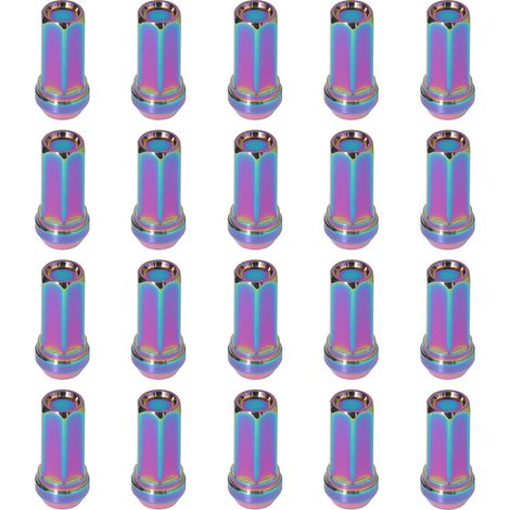 de roue chromés M12x1 5 hexagone de 17 mm longueur 48 mm