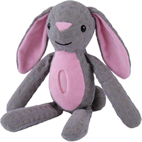 Waffle Peluche chien jouet à macher – Built-in Sound et mignon Shape – pour chiot Oral nettoyage et jeu interactif – Gris (1/5)