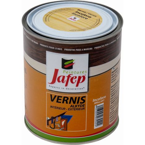 Vernis synthétique brillant incolore Jafep 750 ml