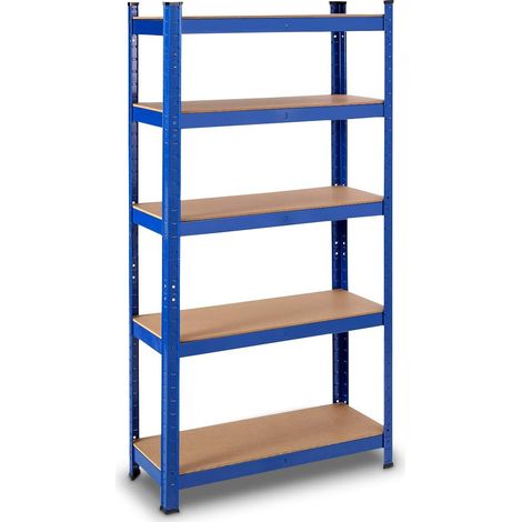 Goplus – Étagère de rangement 5 niveaux – Fer et MDF – Dimensions 75 x 30 x 150 cm – Charge maximale 130 kg par niveau – Pour garage et atelier - Etagere130KG (1/5)