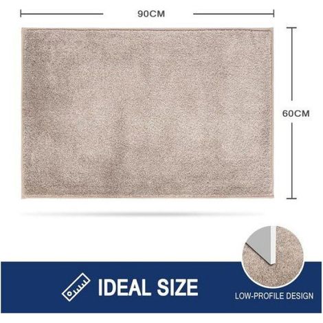 Tapis D'Entrée - Tapis Absorbant Pour Poussière Et Humidité - Pour Intérieur Et Extérieur - 60 X 90 Cm - 1 Pièce (1/5)