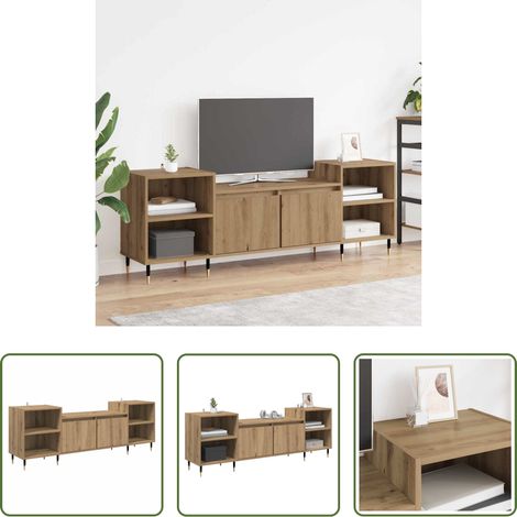 Holzschrank - TV-Schränk Artisan-Eiche 160 x 35 x 55 cm Holzwerkstoff (1/5)