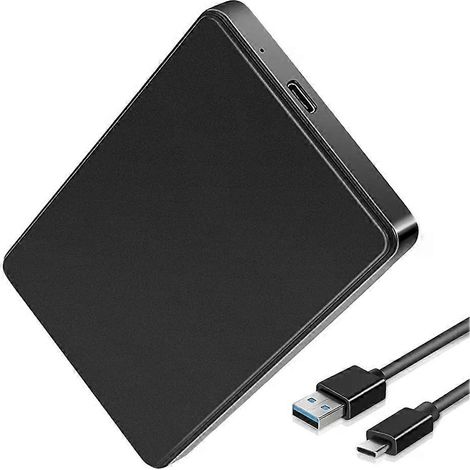 USB-3.1 SATA-Festplatte Typ-C, externes SSD-Gehäuse, 6 TB Speicherkapazität, Übertragungsgeschwindigkeit 6 Gbit/s, kompatibel mit Windows/OS/Linux (1/4)