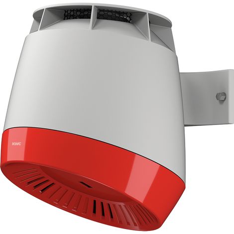 KWC AR Haartrockner, F5, Kunststoff, IR,  280x331x307 mm, Hgrau/Signalrot, 230 VAC