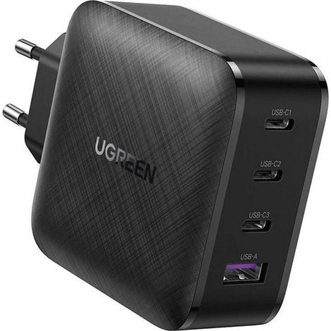 Cargador rapido ugreen gan 3xusb c usb a 65w