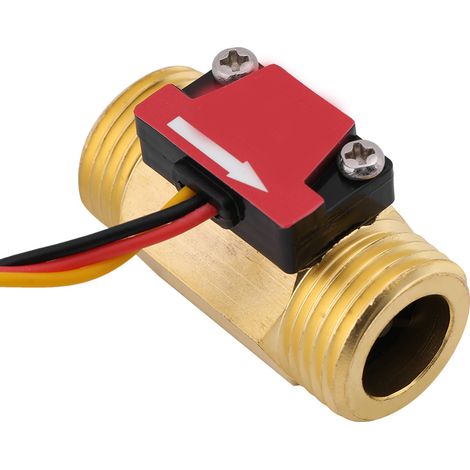 1 capteur de débit d'eau magnétique durable 1-25 L/min, filetage G1/2 (1/5)