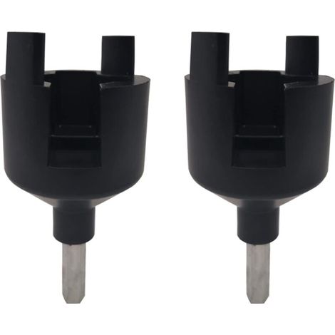 Cukol 2 Pièces Isolateur Cloture Electrique a Visser Mandrin de Perceuse, Rend Isolateur Plus Rapide Et Plus Facile à Installer Sans Vissage Manuel (noir) (1/5)