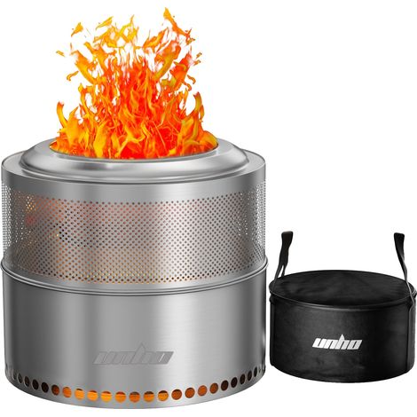 Feuerstelle, tragbares Design, Edelstahlkonstruktion, 50x41.5cm (1/2)
