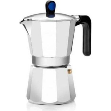 Cafetière Italienne - Aluminium - 6 Tasses - Non Compatible Lave-Vaisselle (1/5)