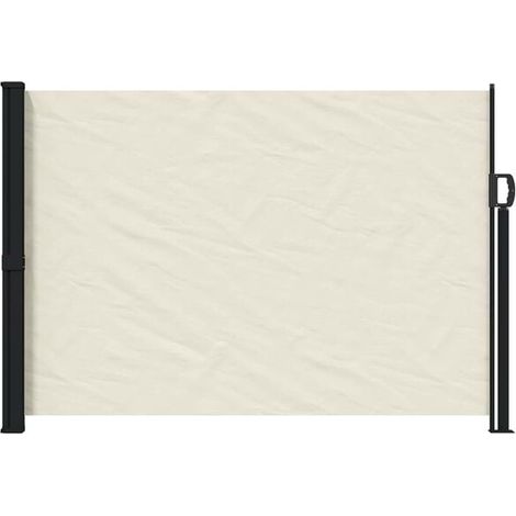 Rideau latéral rétractable, beige, 300 x 170 cm, polyester. (1/5)