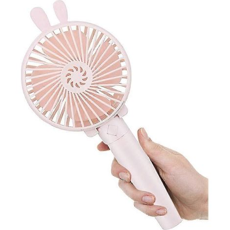 Ventilateur électrique portable (rose) (1/5)