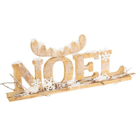 PALABRA DE MADERA NAVIDAD RENO COPO DE NIEVE L49 - Feeric lights & christmas (1/2)