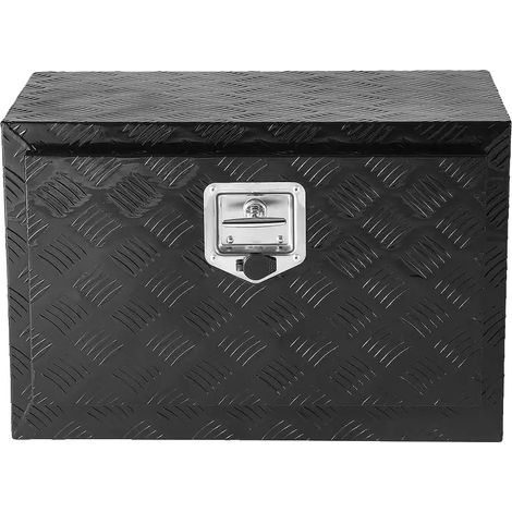 Werkzeugkasten, abschließbare Unterbodenlagerbox, langlebige Aluminiumkonstruktion, Silber (1/2)