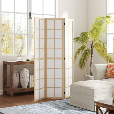 Séparateur de pièce pliable autoportant 120x170cm, paravent pour salon chambre et bureau (1/5)