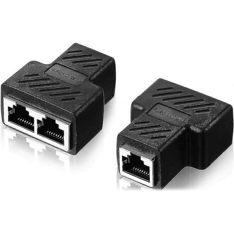 Adaptateur répartiteur RJ11, connecteur répartiteur à 2 prises Ethernet (1/5)