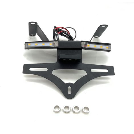 Suitable for modification parts for HONDA CB650R CBR650R motorcycles: turn signal with light, license plate bracket, short license plate bracket.