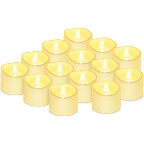 Luci a fiamma tremolante a LED, 24 pezzi, candele elettriche, candele natalizie per Natale, albero di Natale, Pasqua, matrimonio