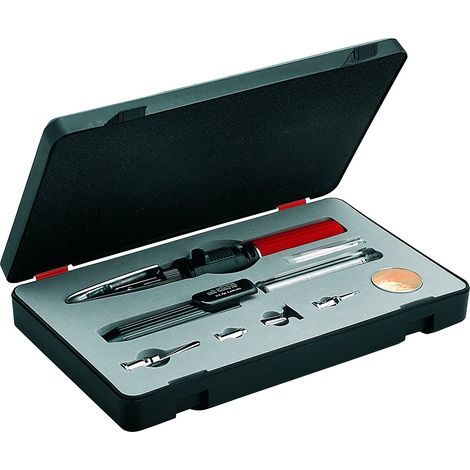 USAG 060K Kit Saldatore portatile penna a gas butano stagno accessori valigetta