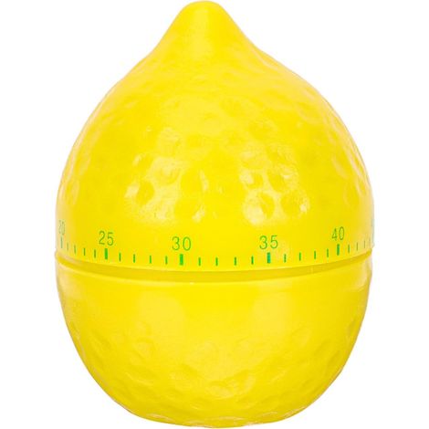 Minuteur lumineux au citron - Minuteur de cuisson mécanique - Horloge murale numérique - Minuterie de cuisine - Minuterie électrique - Décoration de cuisine - Jaune