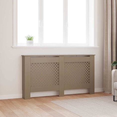 vidaXL Cubierta para radiador MDF 152x19x81,5 cm (1/4)