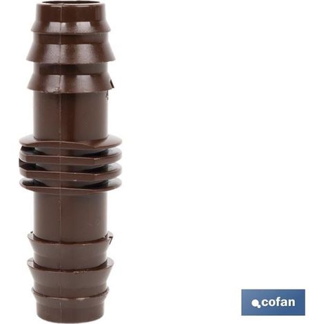 Raccord droit de 16 mm pour l'irrigation, facile à assembler et résistant aux conditions difficiles.