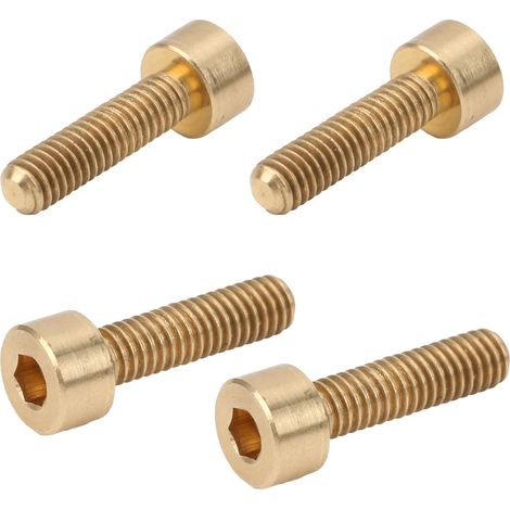 50 vis à tête hexagonale creuse M4 x 15mm en cuivre, boulonnerie et quincaillerie industrielle