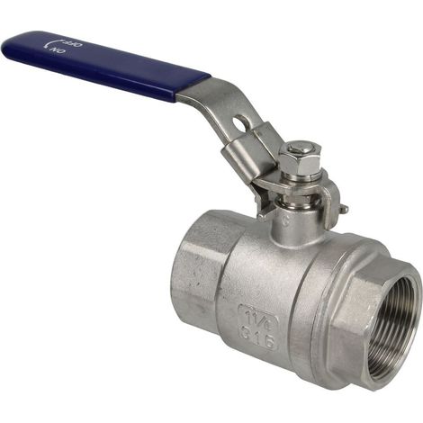 Robinet à bille 1 1/4 FF/FF inox