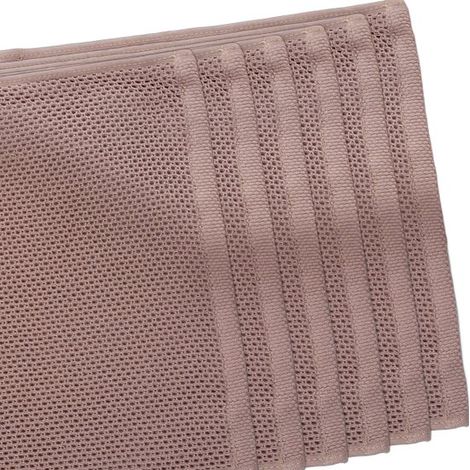 Set di 6 strofinacci da cucina, panni per la pulizia, in tessuto a nido d'ape, 33 x 33 cm, marrone scuro, ecologici, estremamente assorbenti, ad asciugatura rapida, in cotone. (1/5)