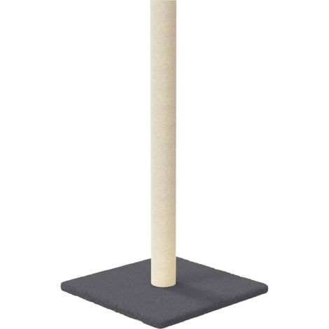 Tiragraffi per gatti Mobili per arrampicata su torre Raschietto per gatti piattaforma per arrampicata scuro 35 x 35 x 70 cm grigio 020022767