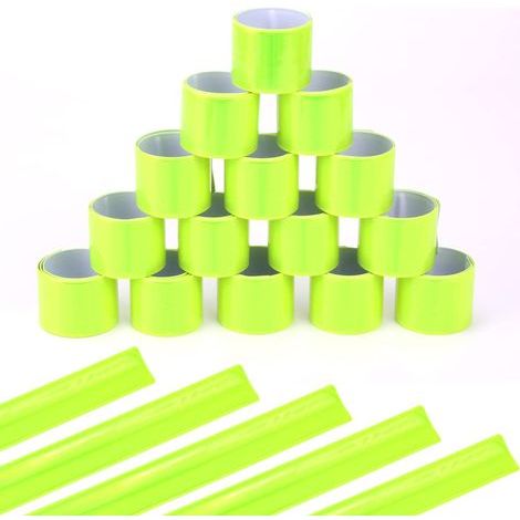 20PCS Bassad eflechissant Bassad de Sécuité Haute Visibilité Cheville Bande de Poignet Bassads éfléchissants à Claque pou Enfants Adultes Faie du vélo Coui Faie du Jogging (1/3)