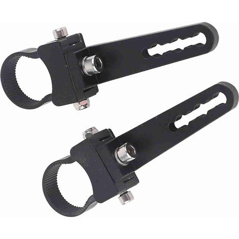 Pince de Barre, Pinces de Support de Montage pour Tube en Aluminium Support de Barre Lumineuse LED 1 à 3 Pouces de Lumière Tout-Terrain Réglable pour Camions, SUV, VTT et de Toit (1,25 Pouces) (1/4)