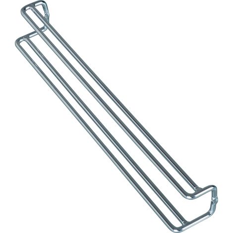 Wenko 5970100 Porta cravatte e cinghia - dentro l'armadio per vestiti, Metallo Cromo, 36 x 4.5 x 5 cm, Argento lucido (1/7)