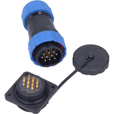 IP68 Wasserdichter Stromanschluss, Stecker/Buchse, quadratisch, 4-polig, Luftfahrtstecker, 380 V, 10 A, SP2810-Pin