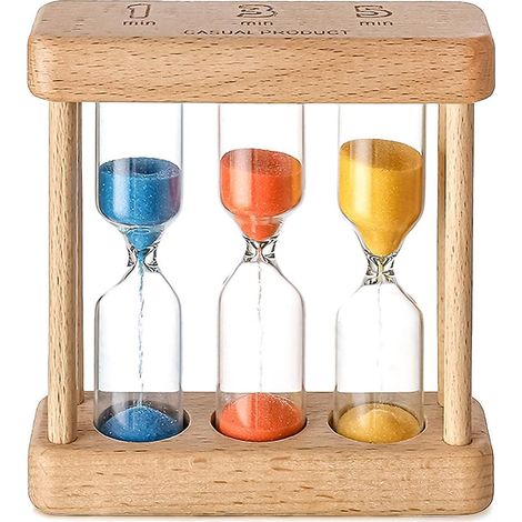 minuteur Sabliers, Sabliers Horloge De Sable Sablier Pour Enfants, Sablier 3 En 1 Pour Le Th, Minuteur Timer, Minuterie De Cuisine, Brossage De De (1/5)