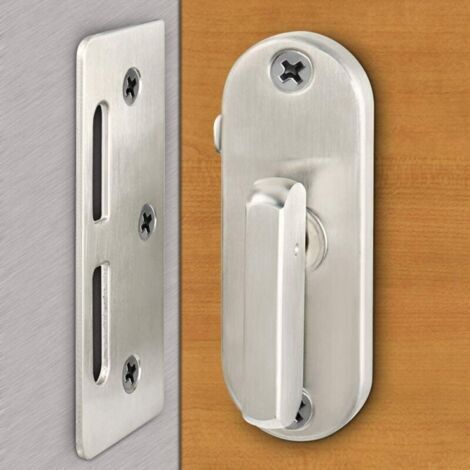FENOPLASTICACoffret de forets pour perceuse 90 degrés flip en acier inoxydable porte coulissante serrure loquet came serrure boucle de porte incurvée (1/4)