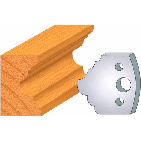 Jeu de 2 Fers Profilés Acier HT 50 x 5,5 mm - N°279 1/4 de rond + congé - Outil de menuiserie - Diamwood