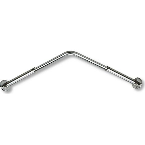 Barre de rideau Delabie EVers. extensible 700-900mm, finition polie brillante
