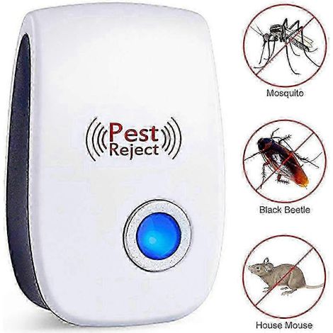 Répulsif antiparasitaire électronique à ultrasons (1 à 6 pièces) pour rats, souris et mouches. (1/5)