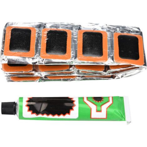 Patch Réparation Pneu Vélo Adhésif - Outil Réparation Crevaison Bicyclette Accessoire (1/4)