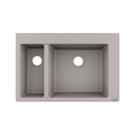 S510-F635 Evier encastré 180/450 gris béton